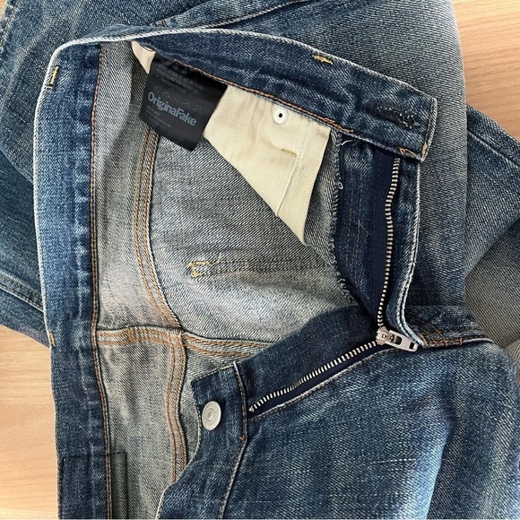 ORIGINAL FAKE sz 1 US sz 31-32 Blue Denim Jeans 2009 Japan KAWS - Picture 6 of 16